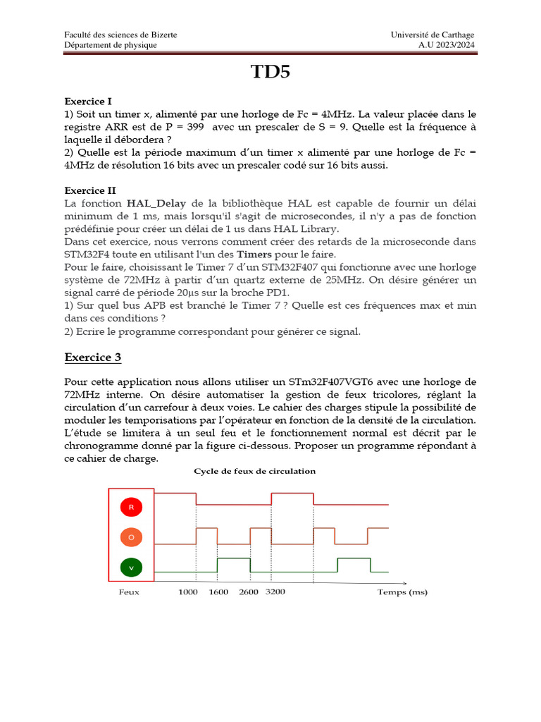 TD1 Timer | PDF | Ordinateurs