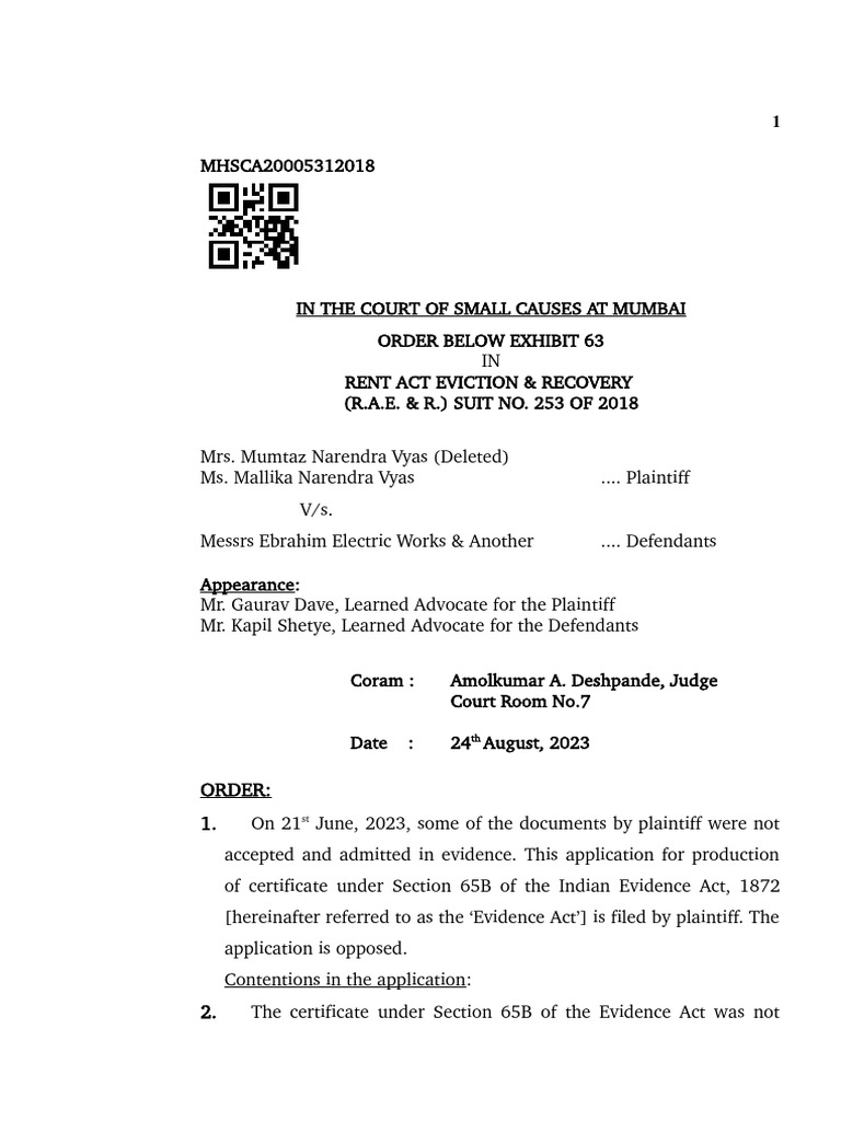 65 b order pdf affidavit public law