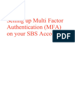 Setting Up Multi Factor Authentication (MFA)