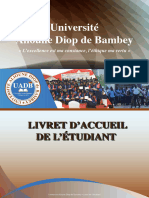 Livret Daccueil de Letudiant