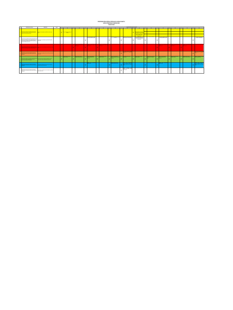 Kalender Program Kerja Ekinerja | PDF