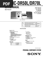 Sony pmc-dr50l-dr70l Reviced SM