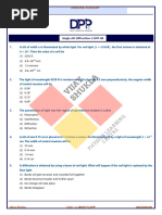 Single Slit Diffraction DPP 8