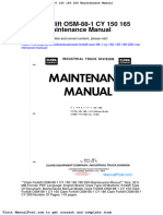 Clark Forklift Osm 88 1 Cy 150 165 180 200 Maintenance Manual