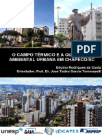 Campo Termico Qualidade Ambiental Urbana Chapeco