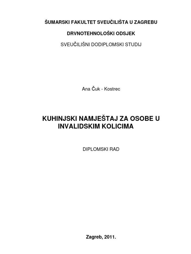 Kuhinja Za Osobe U Kolicima | PDF