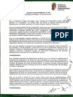 Decreto Departamental Régimen Provincial 340