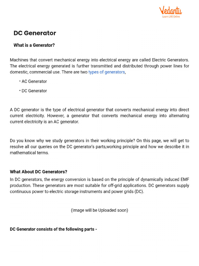 DC Generator | PDF