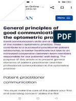 Communication in Optometry