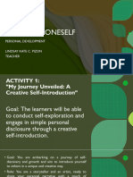 Per - Dev - Knowing Oneself - Activities 1 3