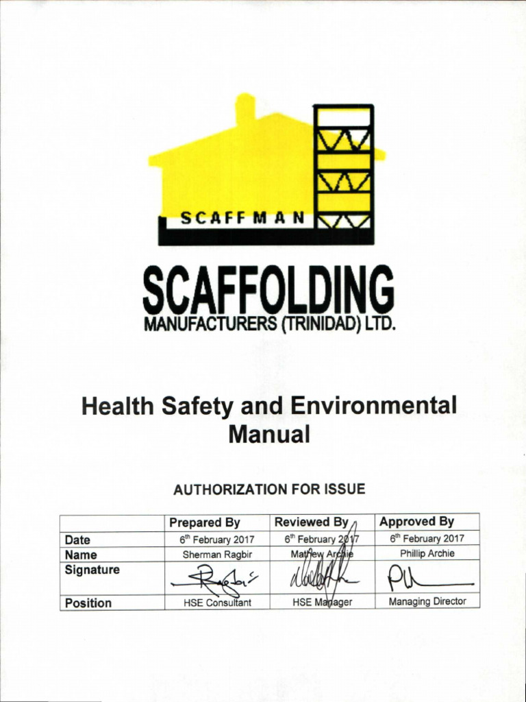 HSE Manual and Method Statement Guide | PDF | Risk Assessment ...