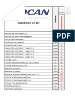 Controle de Epi's Mensal