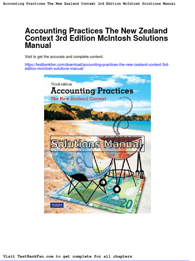 Accounting Practices the New Zealand Context 3rd Edition Mcintosh