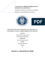 Reglamento de Etica Informática Establecida en La Universidad Nacional Toribio Rodriguez de Mendoza