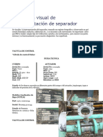 Inspección Visual de Instrumentación de Separadores Parex