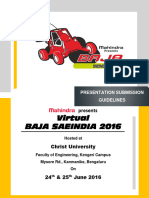 Virtual - BAJASAEINDIA - 2016 - Submission Guidelines