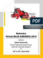 Virtual BAJASAEINDIA 2016 Presentation Guidelines