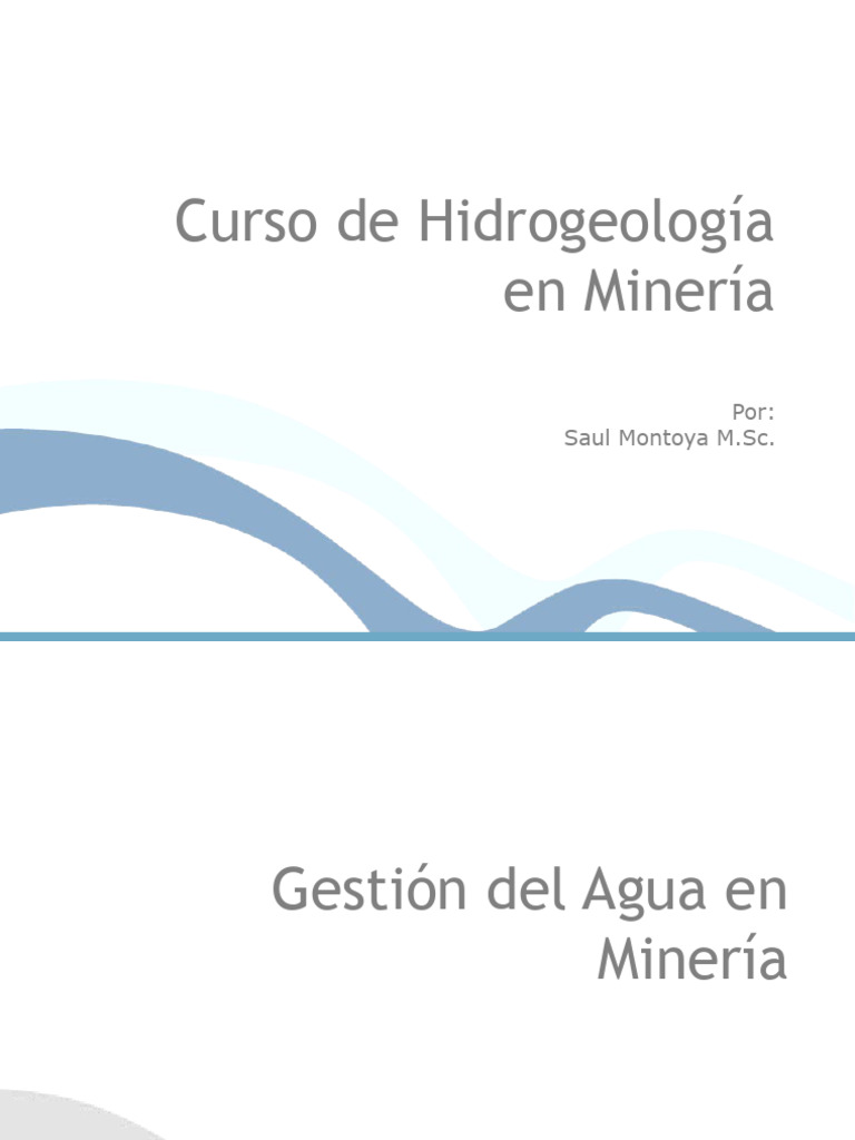 Gestion Del Agua en Mineria | PDF | Minería | Agua