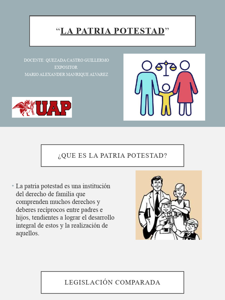 Derechos y Deberes de la Patria Potestad | PDF | Justicia | Crimen y ...