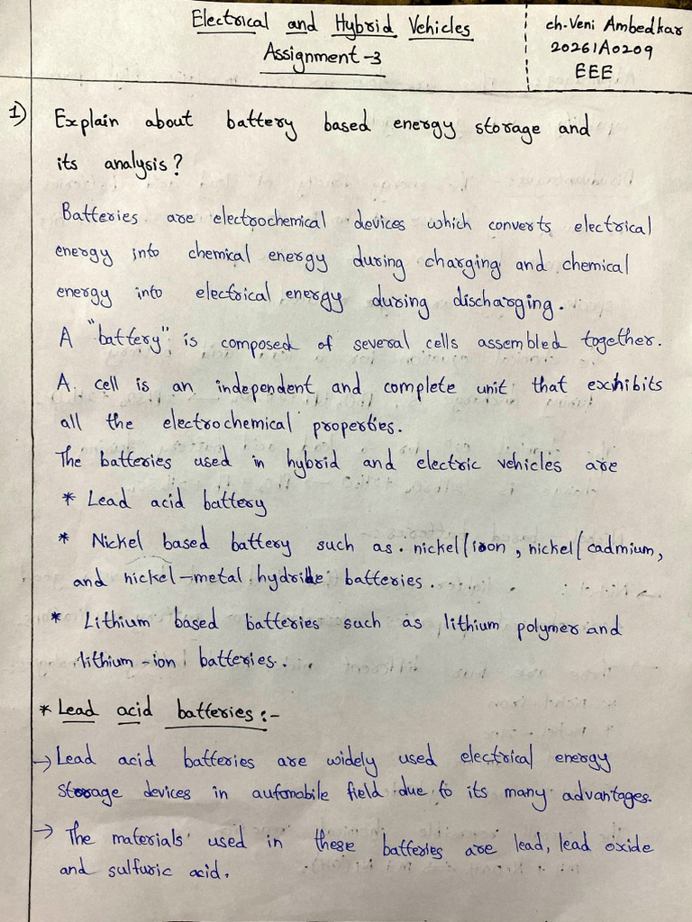 EHV Assignment 3 | PDF