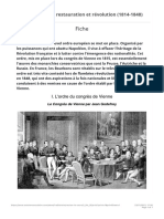L'Europe Entre Restauration Et Révolution (1814-1848) - Assistance Scolaire Pers