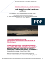 ¿Qué Es La Historia Global Hoy en Día?, Por Jeremy Adelman