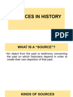 Sources in History