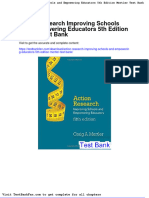 Action Research Improving Schools and Empowering Educators 5th Edition Mertler Test Bank