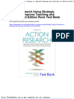 Action Research Using Strategic Inquiry To Improve Teaching and Learning 1st Edition Rock Test Bank
