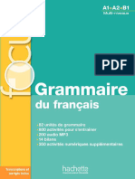 Focus Grammaire Du Francais