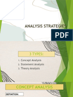 Analysis Strategies