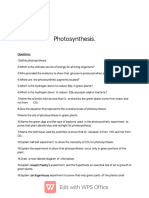 PHOTOSYNTHESIS ..Theory Question Dor Practicals.