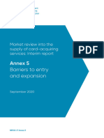 Annex 5 Barriers To Entry and Expansion PSR Card Acquiring Market Review Interim Report September 2020