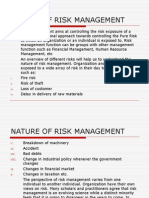 Nature of Risk Management