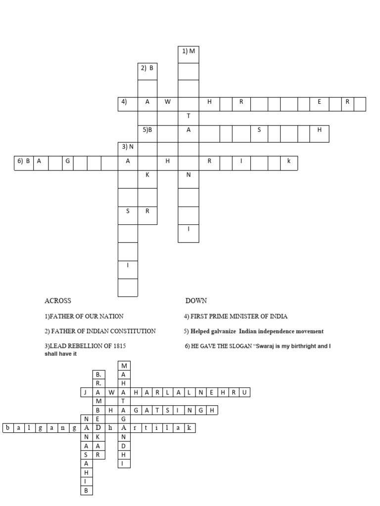 crossword PDF