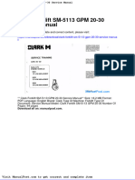 Clark Forklift SM 5113 GPM 20 30 Service Manual