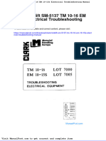 Clark Forklift SM 5137 TM 10 16 em 10 15s Electrical Troubleshooting Manual