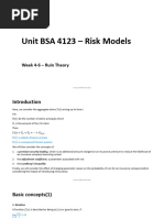 Week 4-6 - Ruin Theory