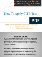 Apply CITB Test