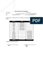 Declaração Financeira