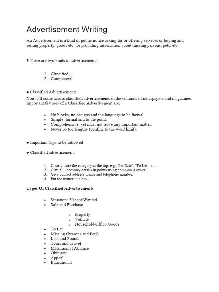 Advertisements 2023 2024 Pdf Advertising