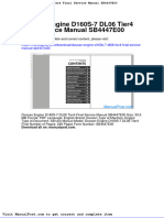 Doosan Engine d160s 7 Dl06 Tier4 Final Service Manual Sb4447e00