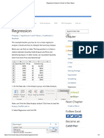 Regression Analysis in Excel (In Easy Steps)