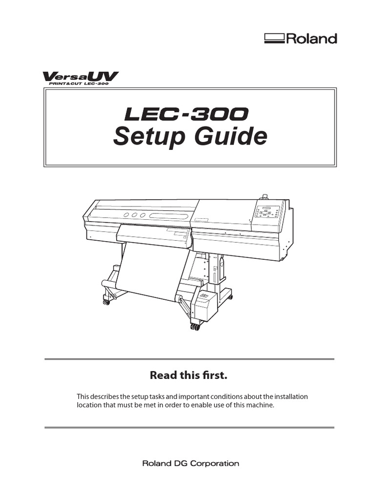 ROLAND LEC-300 - INS - EN - R2SetupUpdt01dec008 | PDF | Fires