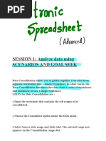 Electronic Spreadsheet