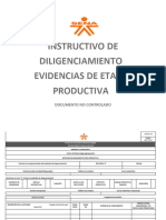 Instructivo de Diligenciamiento Evidencias de Etapa Productiva