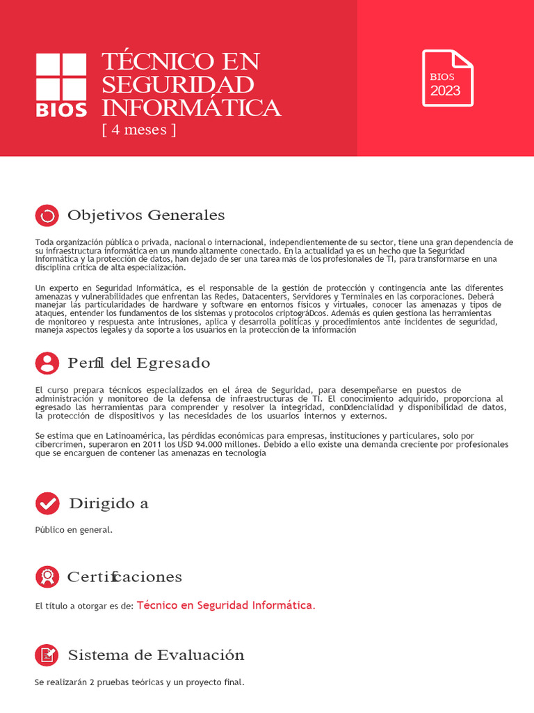 Tecnico En Seguridad Informatica Descargar Gratis Pdf Seguridad