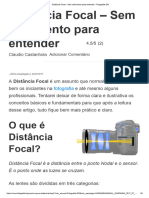 Distância Focal - Sem Sofrimento para Entender - Fotografia DG