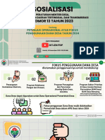 Permendes No13 Tahun 2023 Tentang Petunjuk Operasional Atas Fokus Penggunaan DD