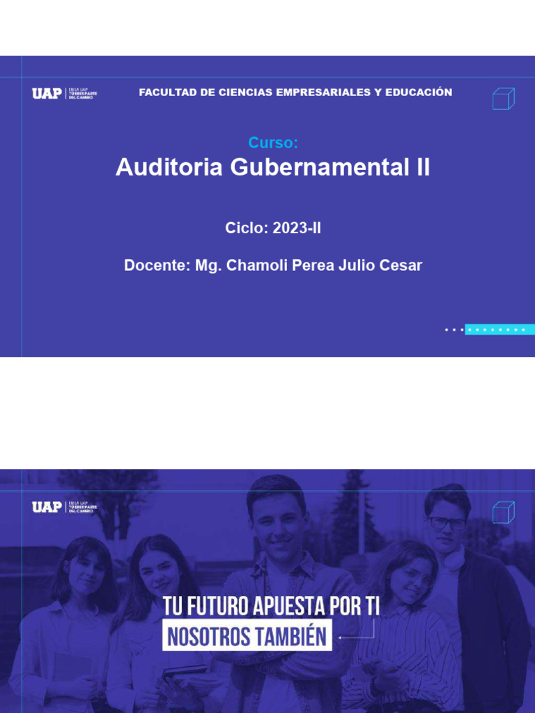 Control Gubernamental en Auditoría II | PDF